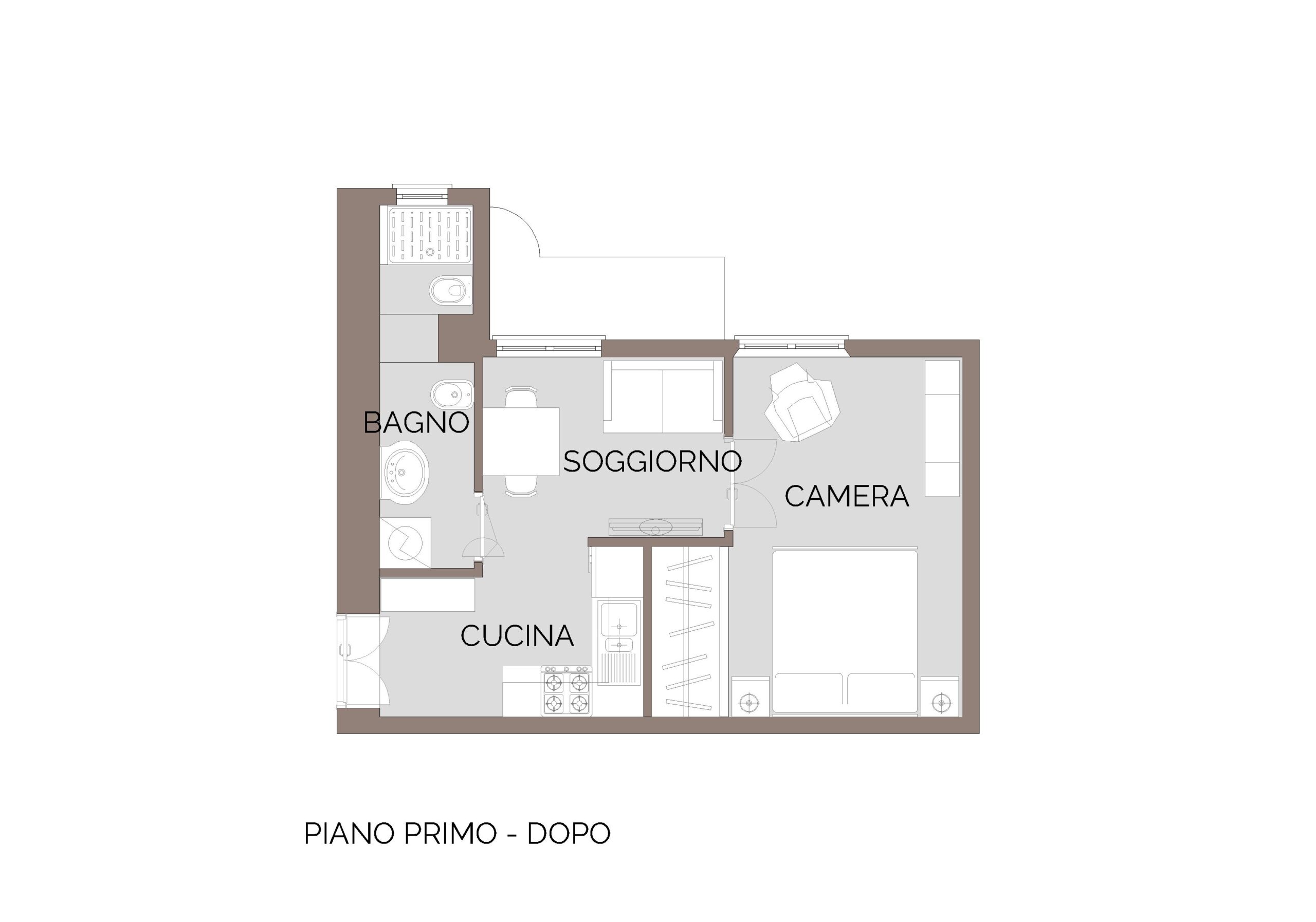 Appartamento piccolo Milano ristrutturazione dopo scaled